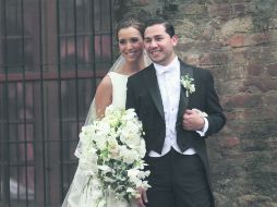 Los novios. La joven pareja de enamorados Elena González Romero y Daniel Villanueva Plasencia.  /