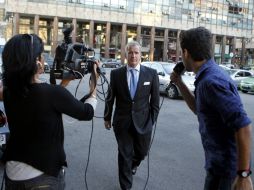 Presidentes de Clubes ya se han reunido con autoridades, aquí Juan Pedro Damiani, de Peñarol. EFE /