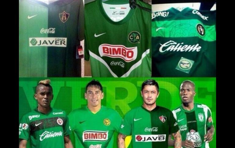 Así lucirían los jerseys de estos equipos en la Jornada 14 del torneo. Twitter: @pp_cortes. ESPECIAL /