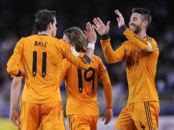 Los goles de Real Madrid fueron de Asier Illarramendi (45), Gareth Bale (66), en la imagen; Pepe (85) y Álvaro Morata (88). AP /