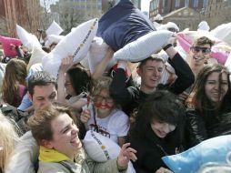En Nueva York, la popular Washington Square fue el escenario elegido para la celebración. EFE /