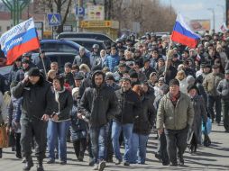 Rusia se anexo en marzo a la península de Crimea, después de que las fuerzas rusas tomaran el contral de esta región. EFE /