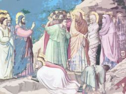 La Resurrección de Lázaro, por el pintor italiano Giotto di Bondone. Se encuentra en la capilla de los Scrovegni de Padua.  /