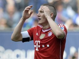 El volante teutón Bastian Schweinsteiger fue el capitán del Bayern Munich. AFP /