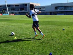 Marcelo Vieira se perdió los últimos juegos, tal vez no juegue este fin de semana, pero ya trabaja con sus compañeros. ESPECIAL /