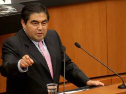 Miguel Barbosa dice que su bancada está dispuesta a un periodo extraordinario para discutir las leyes secundarias. ARCHIVO /