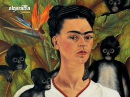 Frida Kahlo, Autorretrato con monos, óleo sobre lienzo, 81.5 x 63 cm, 1943. ESPECIAL /