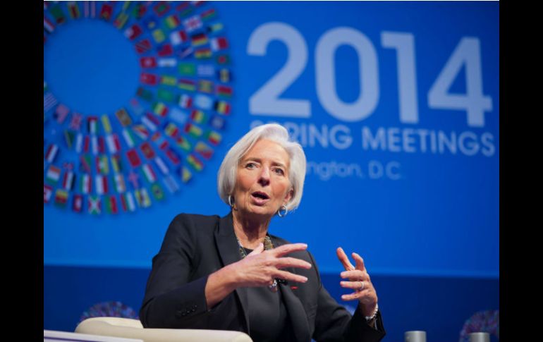 Si bien la economía global crece, no lo hace de forma pareja, dice Lagarde. EFE /