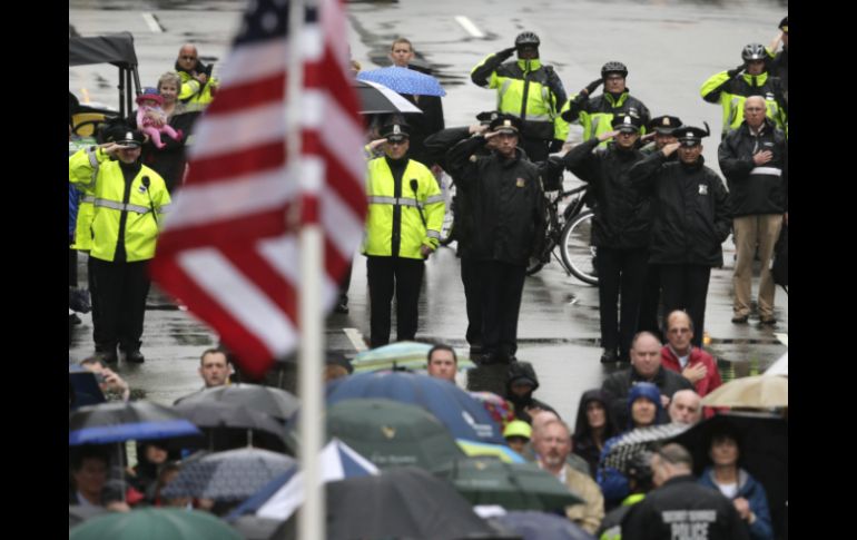 Tras un año del hecho, autoridades y ciudadanos recuerdan a las víctimas del Maratón de Boston.  /