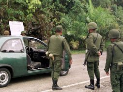 Personal militar detuvo en la carretera Tampico-El Mante, a la altura del kilómetro 24.5 del municipio de Altamira. SUN /