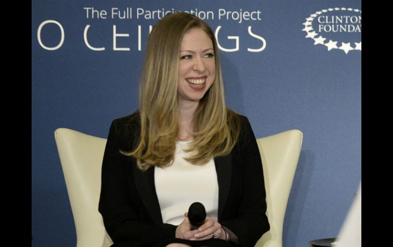 Chelsea hizo el anuncio en un evento público organizado por la Fundación Clinton en Manhattan. EFE /