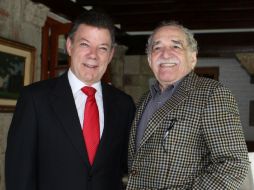 El presidente colombiano Santos, decretó la tarde de este jueves tres días de luto nacional por la muerte del escritor. AFP /