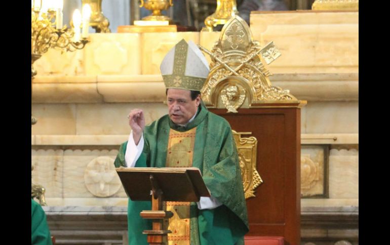 El arzobispo afirmó que el Estado no ha podido garantizar la paz y seguridad. ARCHIVO /