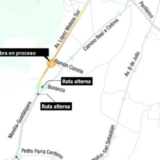 Cambia auto por camión por construcción de nodo vial