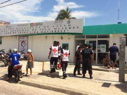 El hombre fue declarado muerto en la sala de urgencias. Imagen de @tvislamujeres. ESPECIAL /