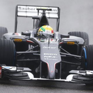 Gutiérrez tuvo un problema técnico con el cableado de los frenos