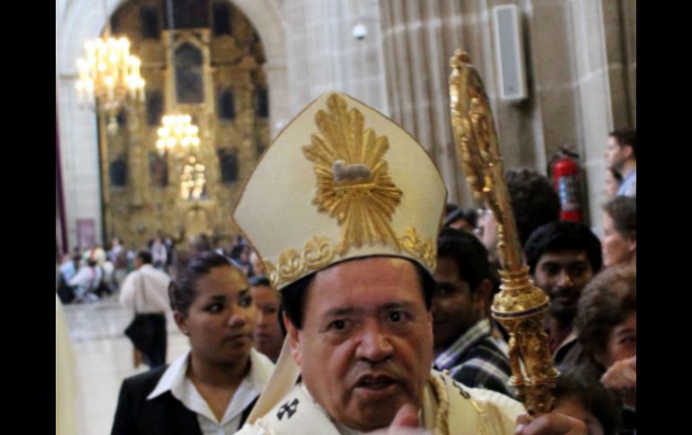 Norberto Rivera habló en la misa del Domingo de Resurección en referencia a las dudas del apóstol Tomás. SUN /