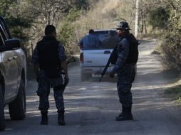 Los elementos llegaron al lugar, lo acordonaron y encontraron restos humanos que investigarán. ARCHIVO /