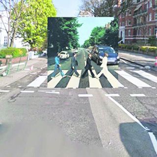 Google Street ubica portadas de disco famosos
