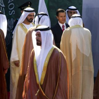 Peña Nieto da bienvenida al primer ministro de Emiratos Árabes Unidos