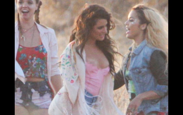 Lea filmaba el clip para su canción 'On My Way', cuando ocurrió el incidente. ESPECIAL /