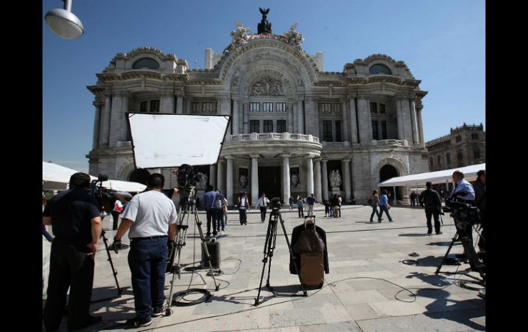 El Palacio de Bellas Artes se encuentra listo para iniciar con el homenaje a Gabriel García Márquez. SUN /