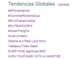 Aspecto de las tendencias en la red social. ESPECIAL /