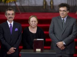 Expresaron agradecimiento al Presidente Enrique Peña Nieto, y al de Colombia, Juan Manuel Santos, por encabezar el homenaje. AP /
