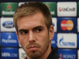 Philipp Lahm, reconoce que el partido ante el Real Madrid será complicado. AFP /