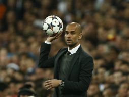 Pep Guardiola durante el partido entre el Bayern Múnich y Real Madrid. AP /