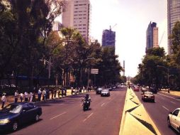 La SSPDF recomienda a los automovilistas circular con precaución. Imagen: @elbaxter ESPECIAL /