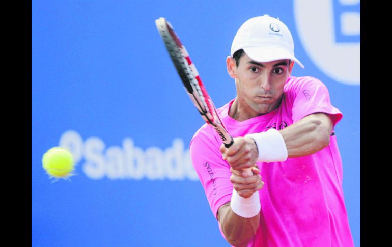 El colombiano Santiago Giraldo jugó su mejor partido en el torneo para vencer a un inspirado Nicolás Almagro. EFE /