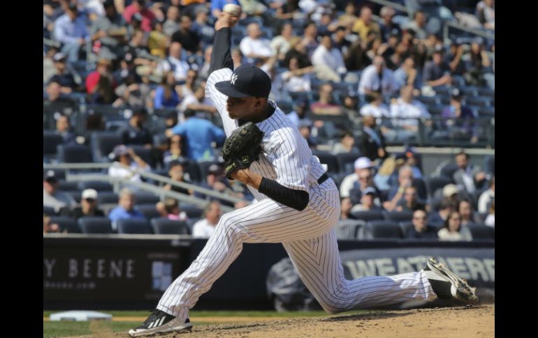 Betances tiene nueve salidas esta temporada; ayer se estrenó ganando. AP /
