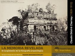 La exposición ofrece la visión del pasado mesoamericano que Désiré Charnay exploró en algunas zonas arqueológicas. ESPECIAL /