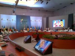 Enrique Peña Nieto inaugura la III Cumbre México-CARICOM en Yucatán. TOMADA DE @VRubioMarquez  /