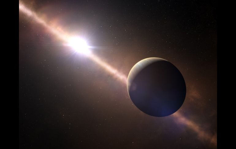 Se espera que el exoplaneta se enfríe y encoja, lo que hará que gire aún más rápido. EFE /