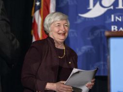 Janet Yellen, presidenta de la FED durante su participación en la conferencia de la Independent Community Bankers of America. AP /