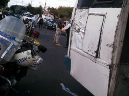 De acuerdo a testigos, en el accidente den Medrano el camión tenía la luz en siga cuando una motocicleta se impactó en la parte trasera  /