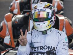 Lewis espera ver primero la bandera a cuadros en esta ciudad española. EFE /