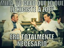 En algunas de las imágenes, se hacen referencias a sucesos de la segunda temporada de la serie 'House of Cards'. ESPECIAL /