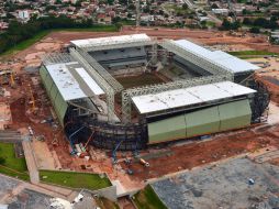 Esta es una de las 12 sedes para la Copa del Mundo, que aún no está lista. AFP /