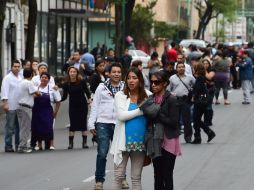El temblor se sintió con fuerza en la capital mexicana. AFP /