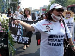 La marcha es la culminación de una caravana que inició ayer en Chihuahua, a la que se fueron sumando grupos. ARCHIVO /