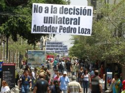 Las mantas se colocaron en el andador Pedro Loza.  /