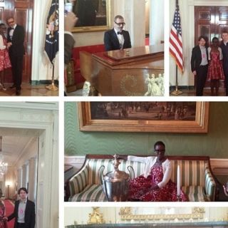 Lupita Nyong´o disfruta estancia en la Casa Blanca