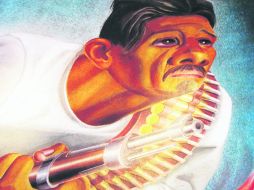 Historia. Aspecto de uno de los murales de Francisco Montoya, artista que plasmó su talento en la región.  /