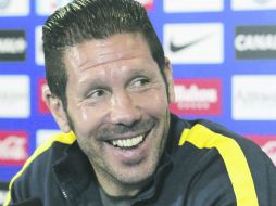 El ''Cholo'' Simeone no cambia su discurso de ir ''partido a partido''. EFE /