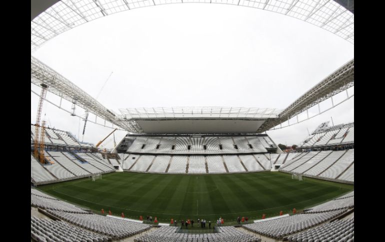 Vista de la Arena San Paulo, estadio inaugural del Mundial Brasil 2014, todavía en construcción. AFP /
