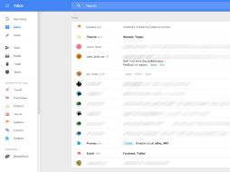 El posible nuevo portal prioriza a los correos enmarcados en una barra azul donde aloja opciones. ESPECIAL /