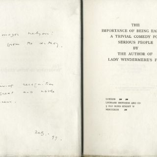 Libro que Oscar Wilde escribió en prisión, a subasta